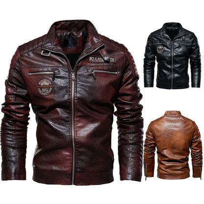 Leren Jas Casual Warme Herenjas - Mode Vibes