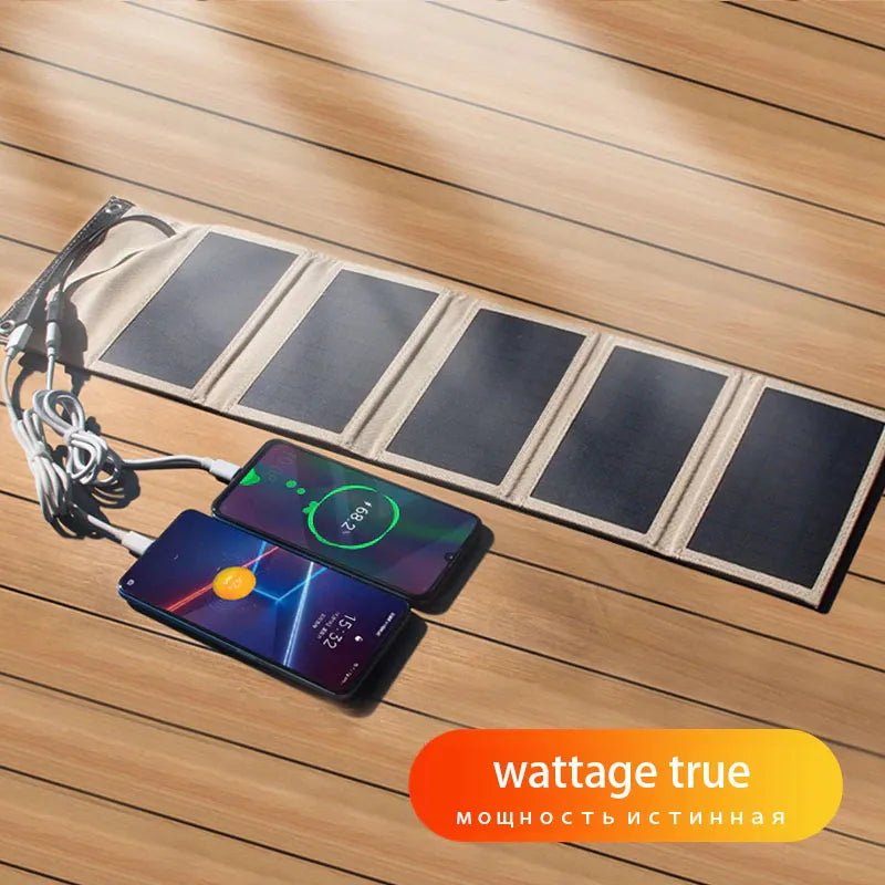 Opvouwbare Zonnepaneel Powerbank Solar Oplader - Mode Vibes