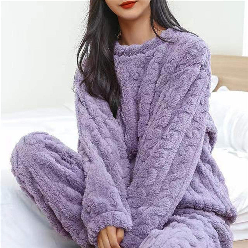 Dames Fleece Pyjama Set – Zacht, Warm en Ademend