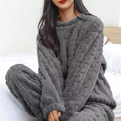Dames Fleece Pyjama Set – Zacht, Warm en Ademend