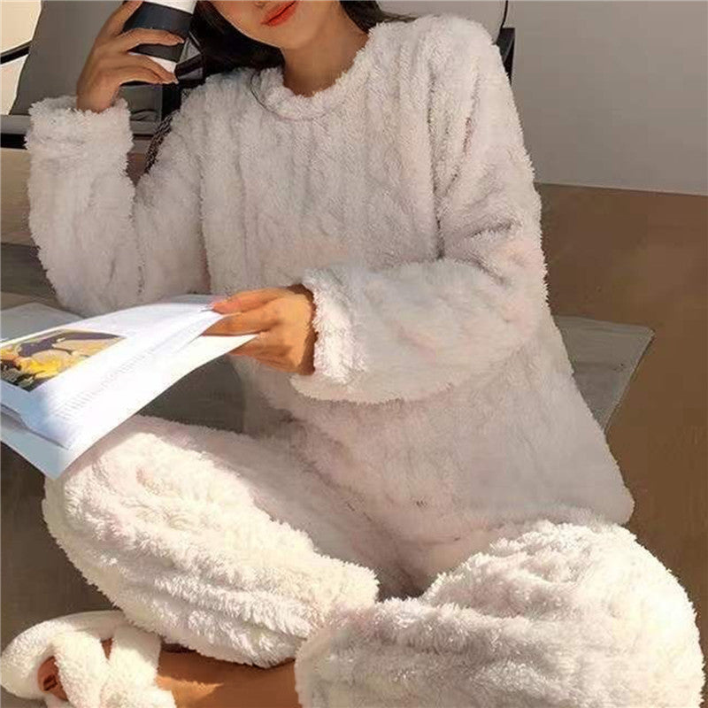 Dames Fleece Pyjama Set – Zacht, Warm en Ademend