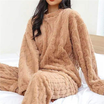 Dames Fleece Pyjama Set – Zacht, Warm en Ademend