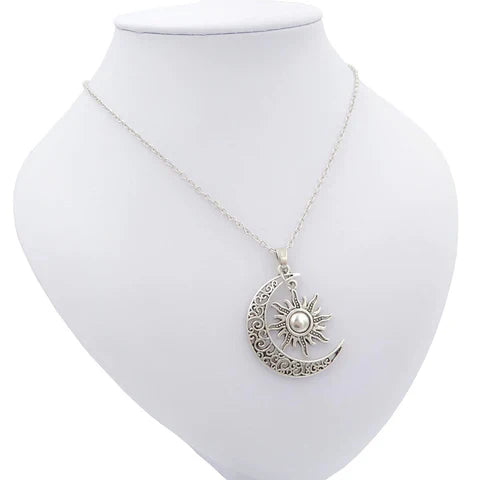 Zonne- en Maanketting Gouden Halsketting met Symboliek