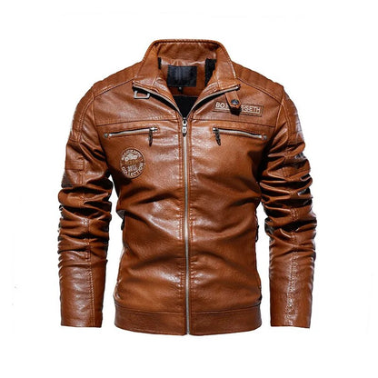 Leren Jas Casual Warme Herenjas