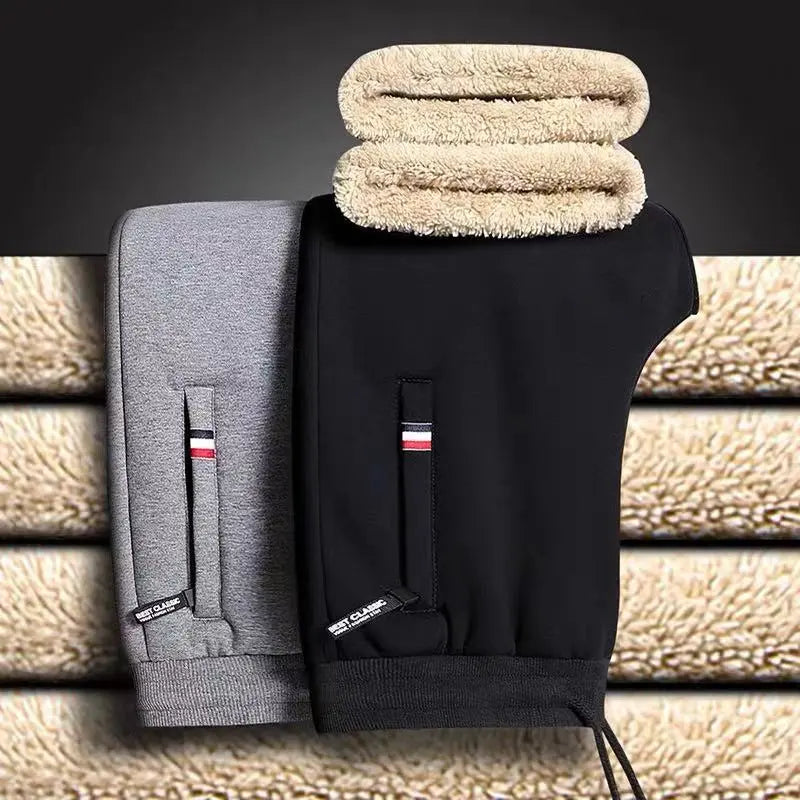 Zachte Fleece Joggingbroek Recht Model Warm