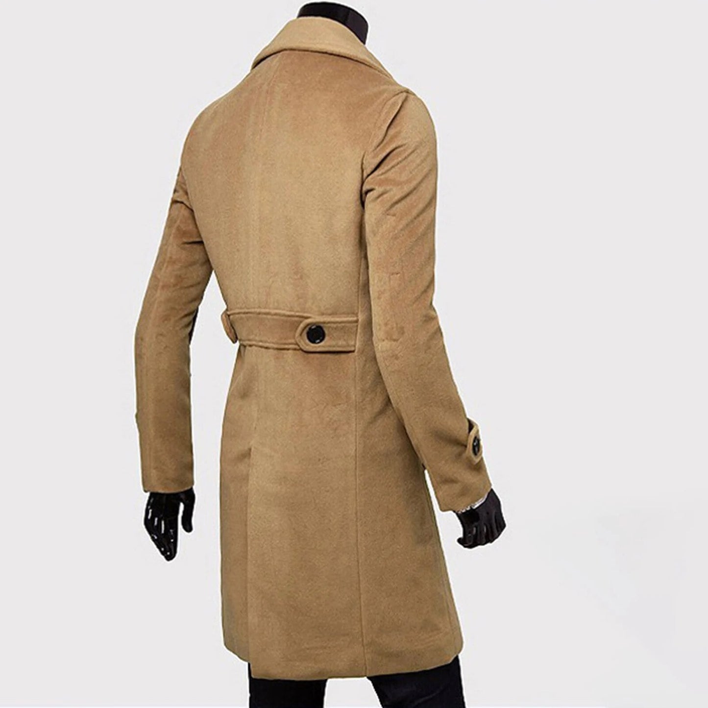 Waterdichte Trenchcoat Heren Klassieke Dubbele Rij Knopen
