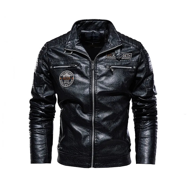 Leren Jas Casual Warme Herenjas