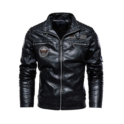 Leren Jas Casual Warme Herenjas