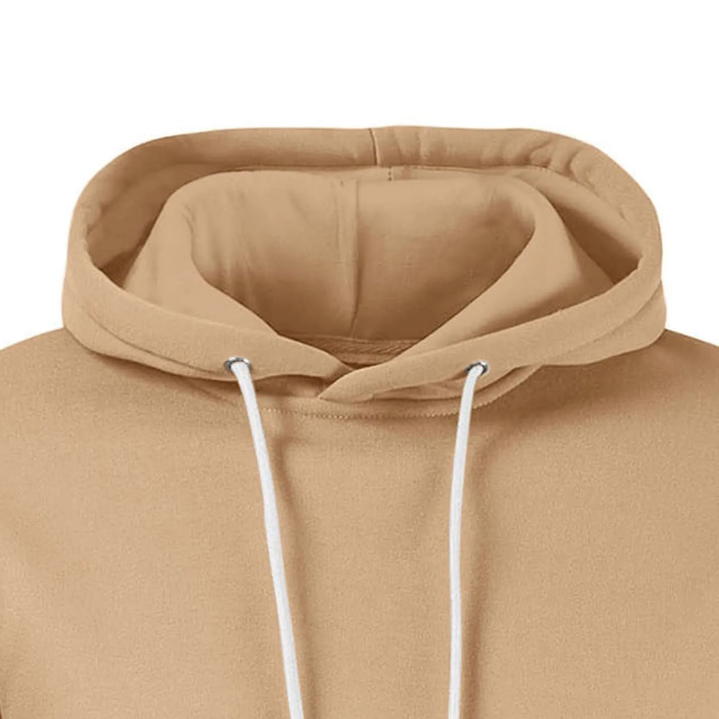 Fleece Hoodie Patchwork Warme Streetwear voor Heren