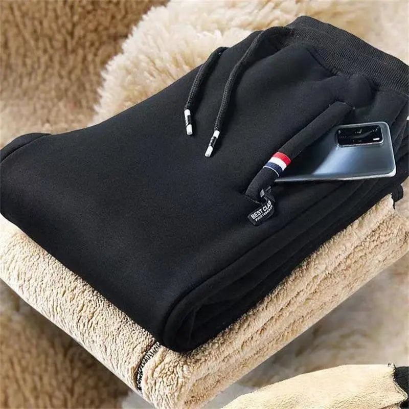Zachte Fleece Joggingbroek Recht Model Warm