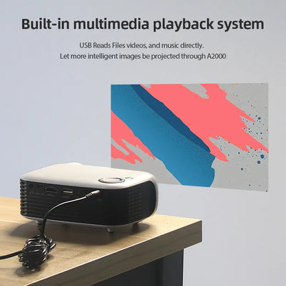 Mini Projector voor Thuisbioscoop met HD Beeldkwaliteit