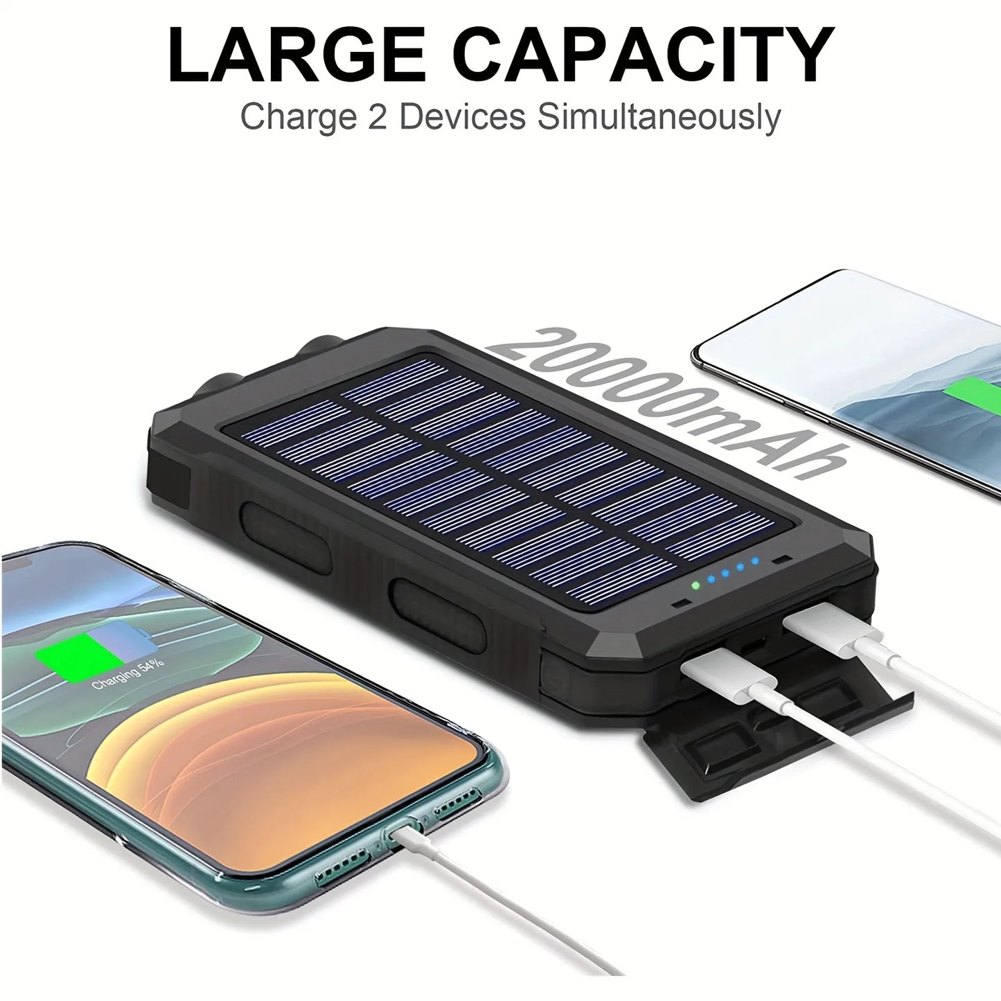 Zonne-Energie Powerbank Draagbaar Oplader