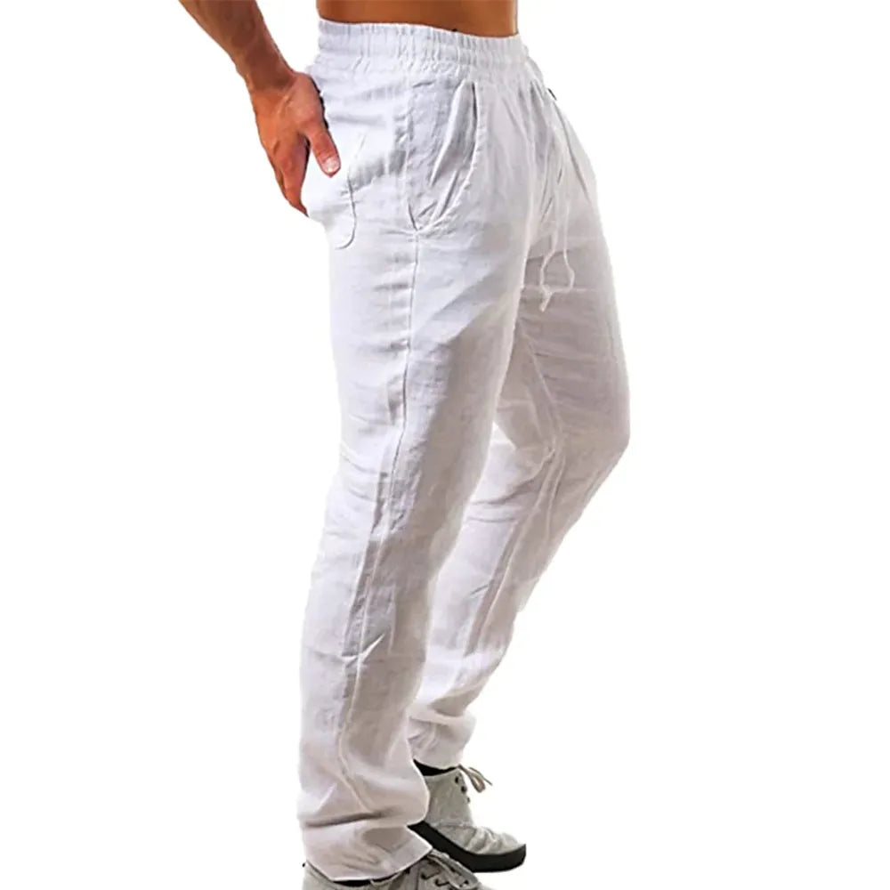 Linnen Broek Ademend Comfortabel Zomermodel