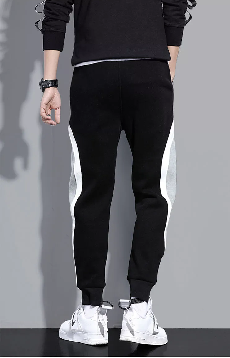Elastische Joggingsbroek met Patchwork Design Casual Sport