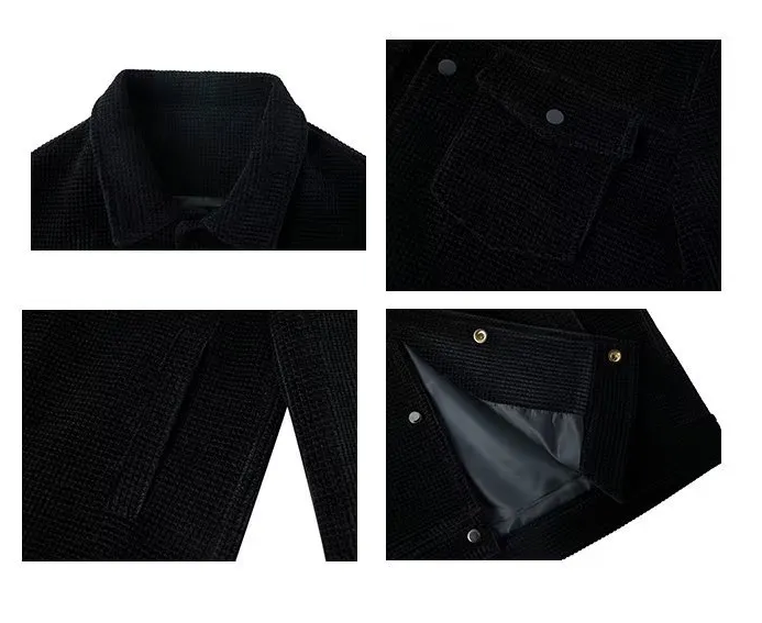 Corduroy Jas Heren Stoer Warm voor Herfst en Winter