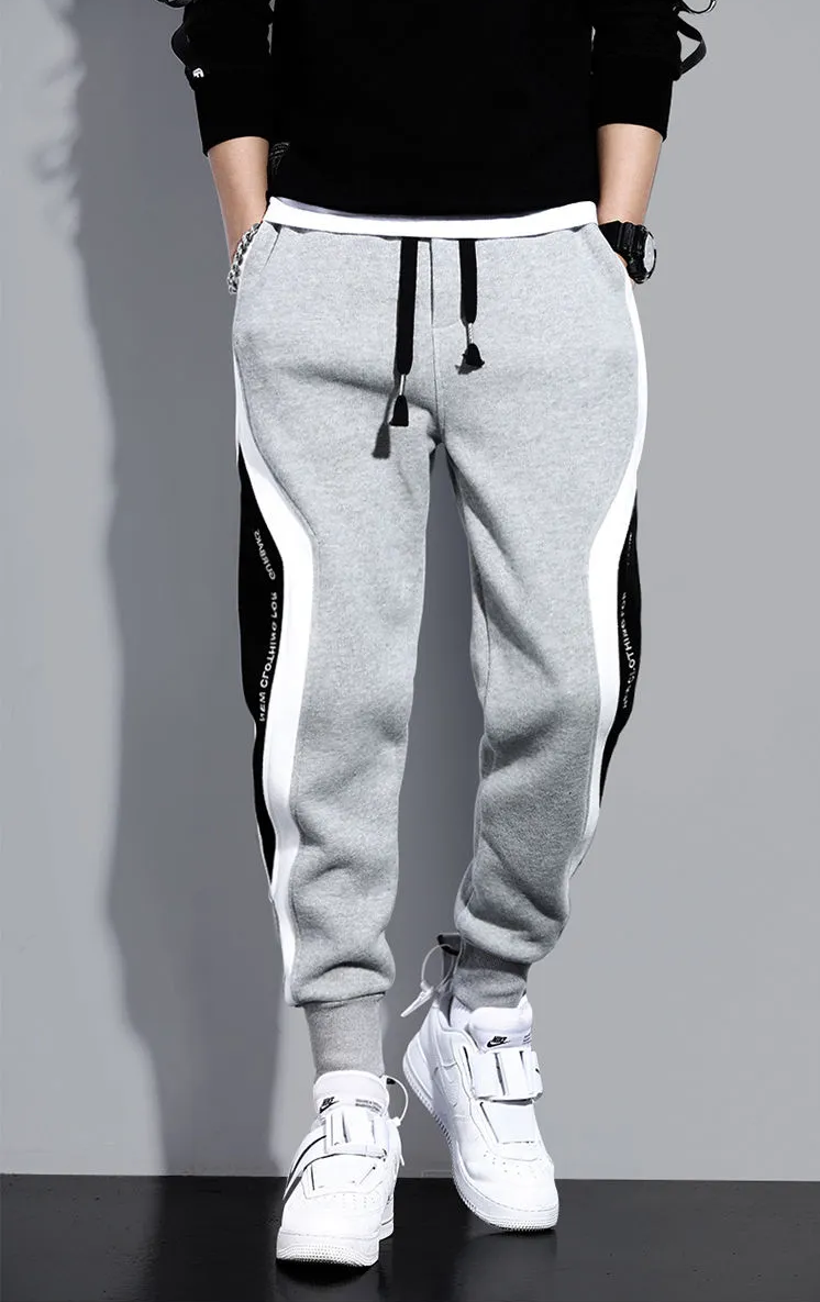 Elastische Joggingsbroek met Patchwork Design Casual Sport