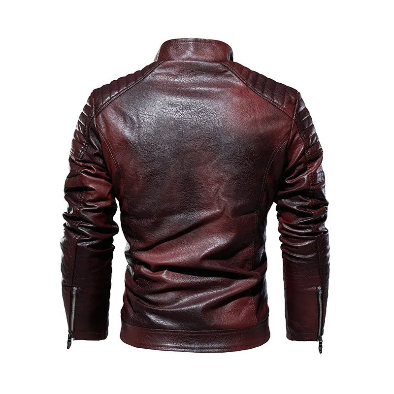 Leren Jas Casual Warme Herenjas