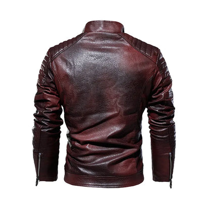 Leren Jas Casual Warme Herenjas