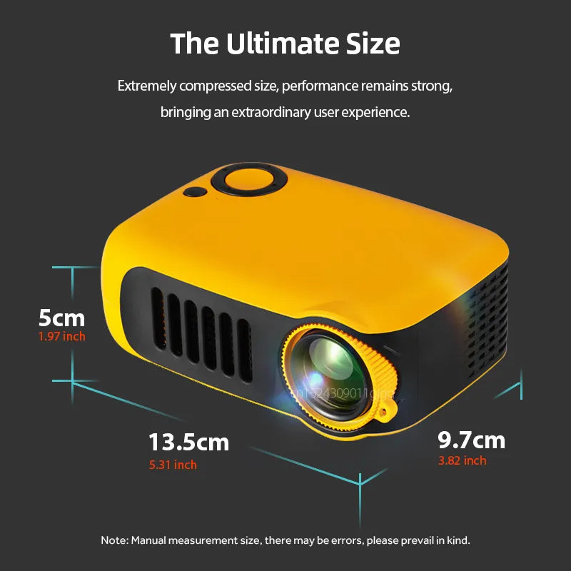 Mini Projector voor Thuisbioscoop met HD Beeldkwaliteit