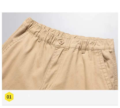 Herens Cargo Broek Katoen Relax Fit Grote Zakken