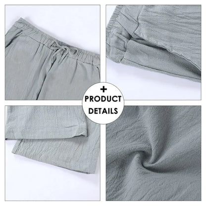 Linnen Broek Ademend Comfortabel Zomermodel