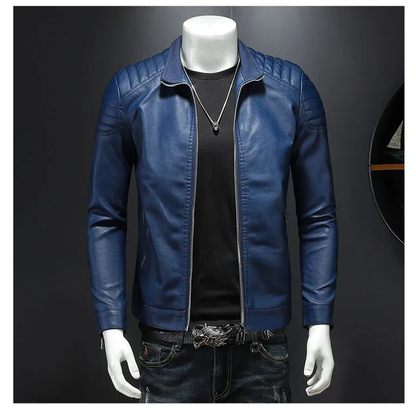 Leren Biker Jas Bomber Model Geschikt voor Dagelijks Gebruik