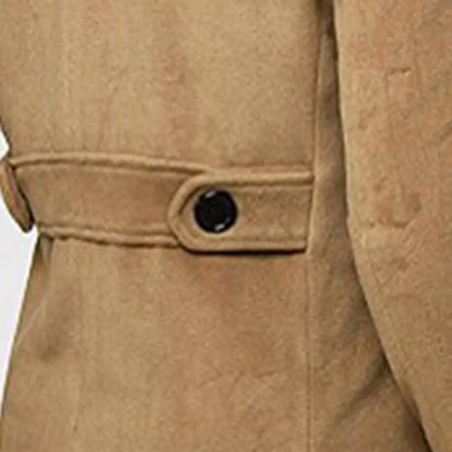 Waterdichte Trenchcoat Heren Klassieke Dubbele Rij Knopen