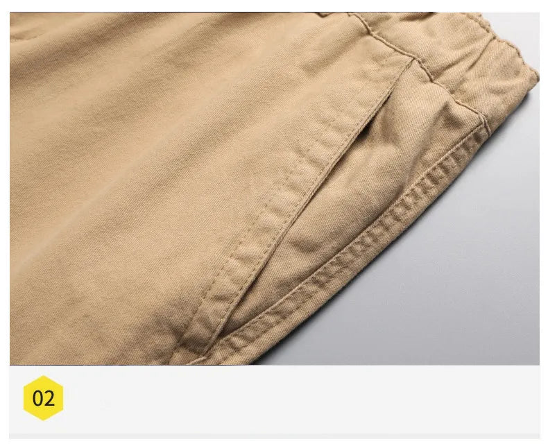 Herens Cargo Broek Katoen Relax Fit Grote Zakken