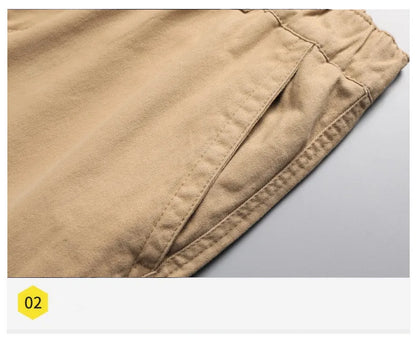 Herens Cargo Broek Katoen Relax Fit Grote Zakken
