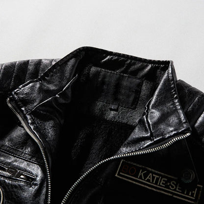 Leren Jas Casual Warme Herenjas