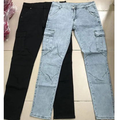 Cargo Jeans voor Mannen met Veel Zakken en Comfortabele Pasvorm