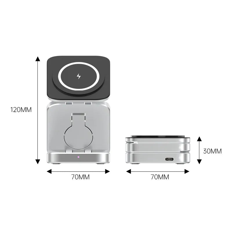 3-in-1 Oplader Laadstation Magnetisch Opvouwbaar