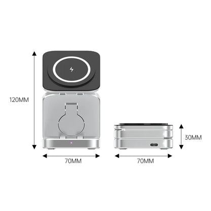 3-in-1 Oplader Laadstation Magnetisch Opvouwbaar