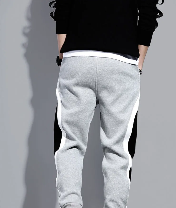 Elastische Joggingsbroek met Patchwork Design Casual Sport