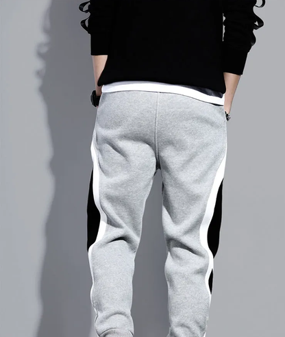 Elastische Joggingsbroek met Patchwork Design Casual Sport