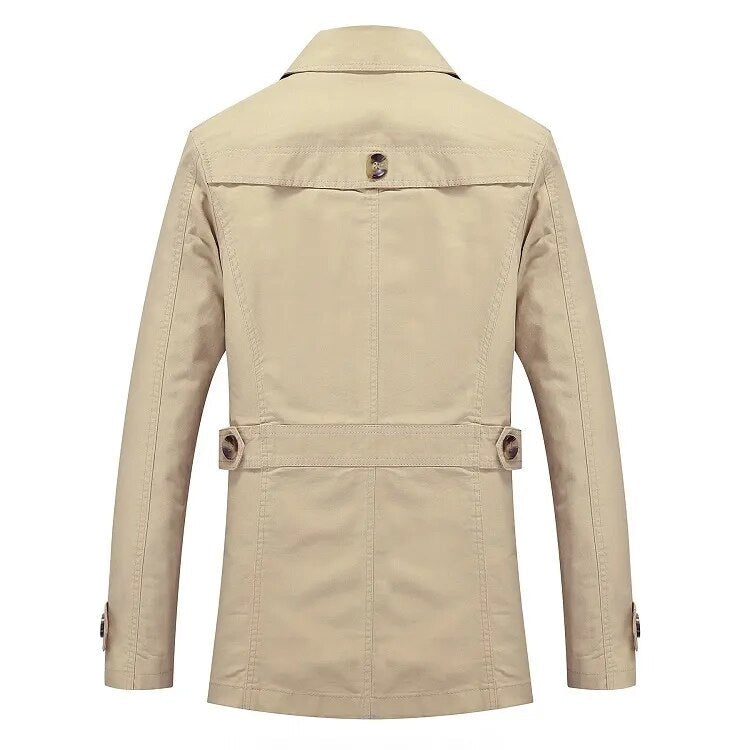 Dames Trenchcoat Lange Stijlvolle Regenjas