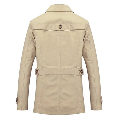 Dames Trenchcoat Lange Stijlvolle Regenjas