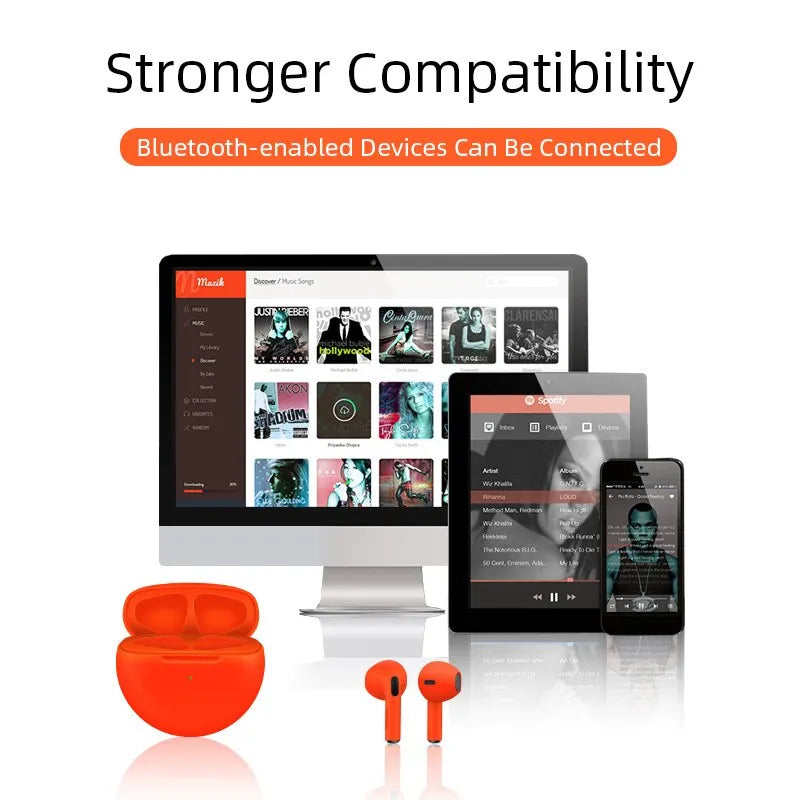Draadloze Bluetooth Oortelefoon In-Ear met Microfoon