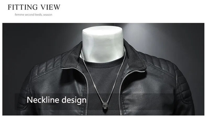 Leren Biker Jas Bomber Model Geschikt voor Dagelijks Gebruik
