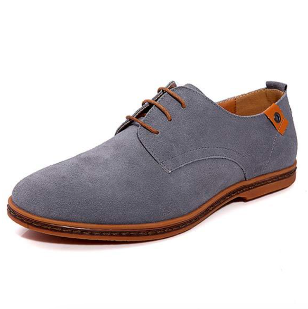 Klassieke Suède Heren Veterschoenen Mees Leer Bruin