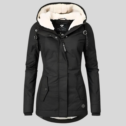 Dames Waterdichte Winterjas met Capuchon en Faux Fur Voering