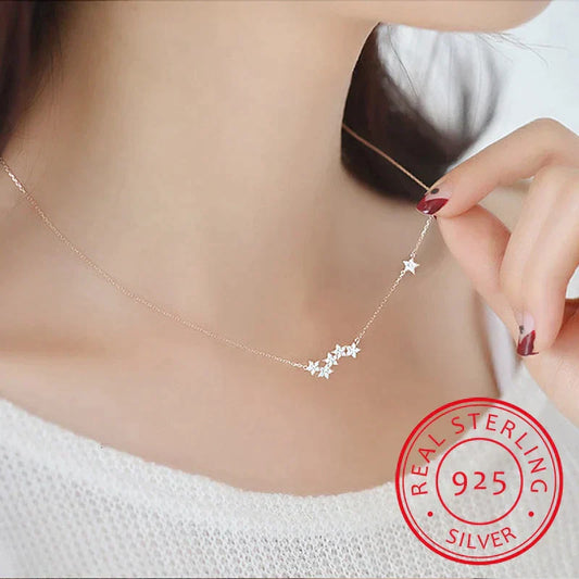 Sterrenketting Zilver met Leuke Design - Mode Vibes