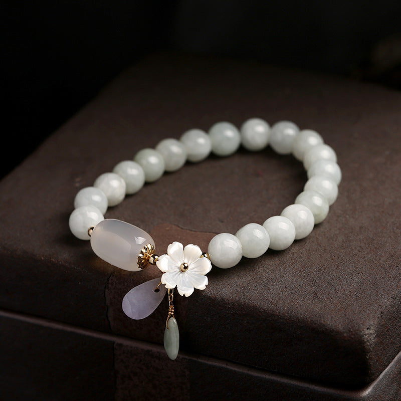 Jadesteen Armband met Agaat - Stijlvol en Geluksbrengend - Mode Vibes