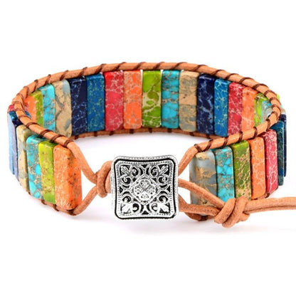 Regenboog Armband Tibetaanse Stijl Kleurrijk Accessoire - Mode Vibes