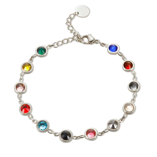 Kleurrijke Kristal Armband Regenboog Bedelarmband