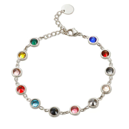 Kleurrijke Kristal Armband Regenboog Bedelarmband