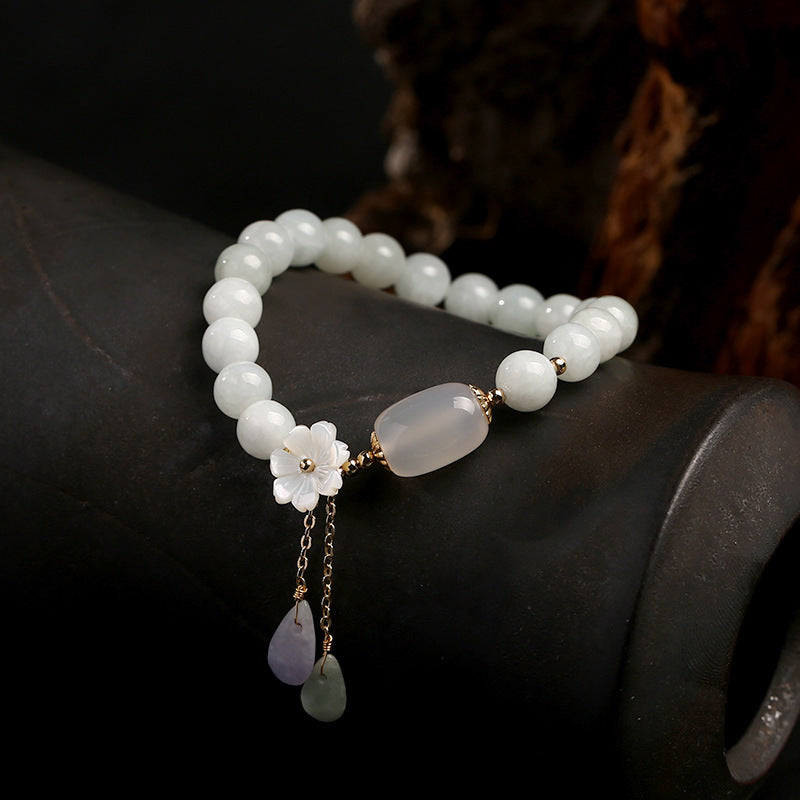 Jadesteen Armband met Agaat - Stijlvol en Geluksbrengend