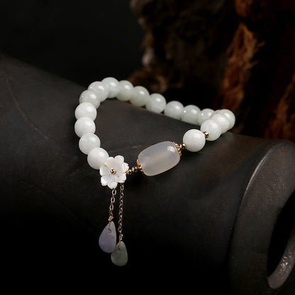 Jadesteen Armband met Agaat - Stijlvol en Geluksbrengend
