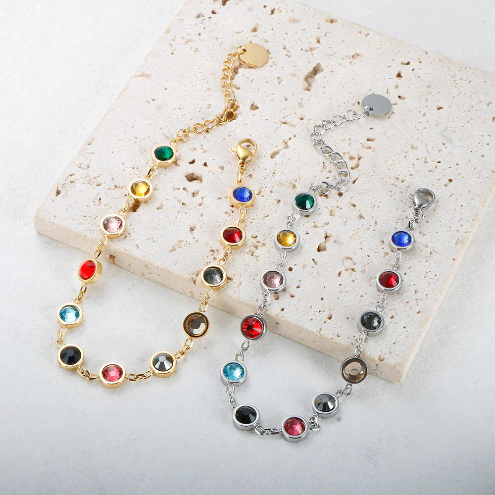 Kleurrijke Kristal Armband Regenboog Bedelarmband