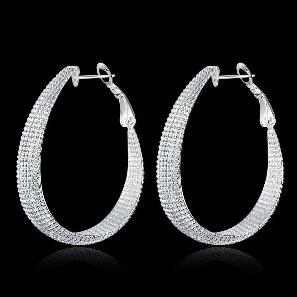 Zilveren Oorbellen Elegante Fijne Sieraden voor Dames